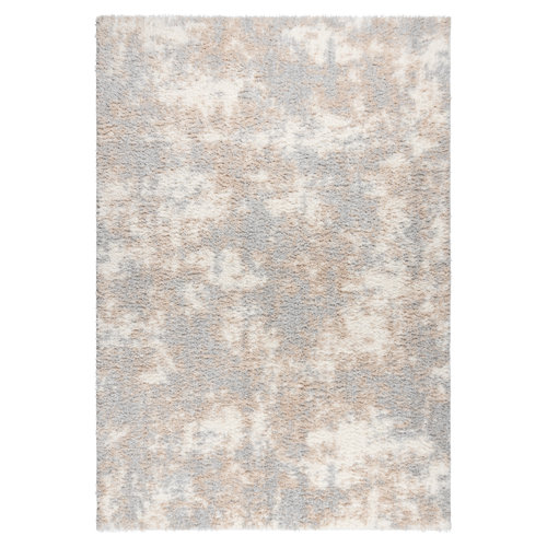 Gertmenian Thayer Garda Modern Abstract Microfiber Plush Shag Area Rug